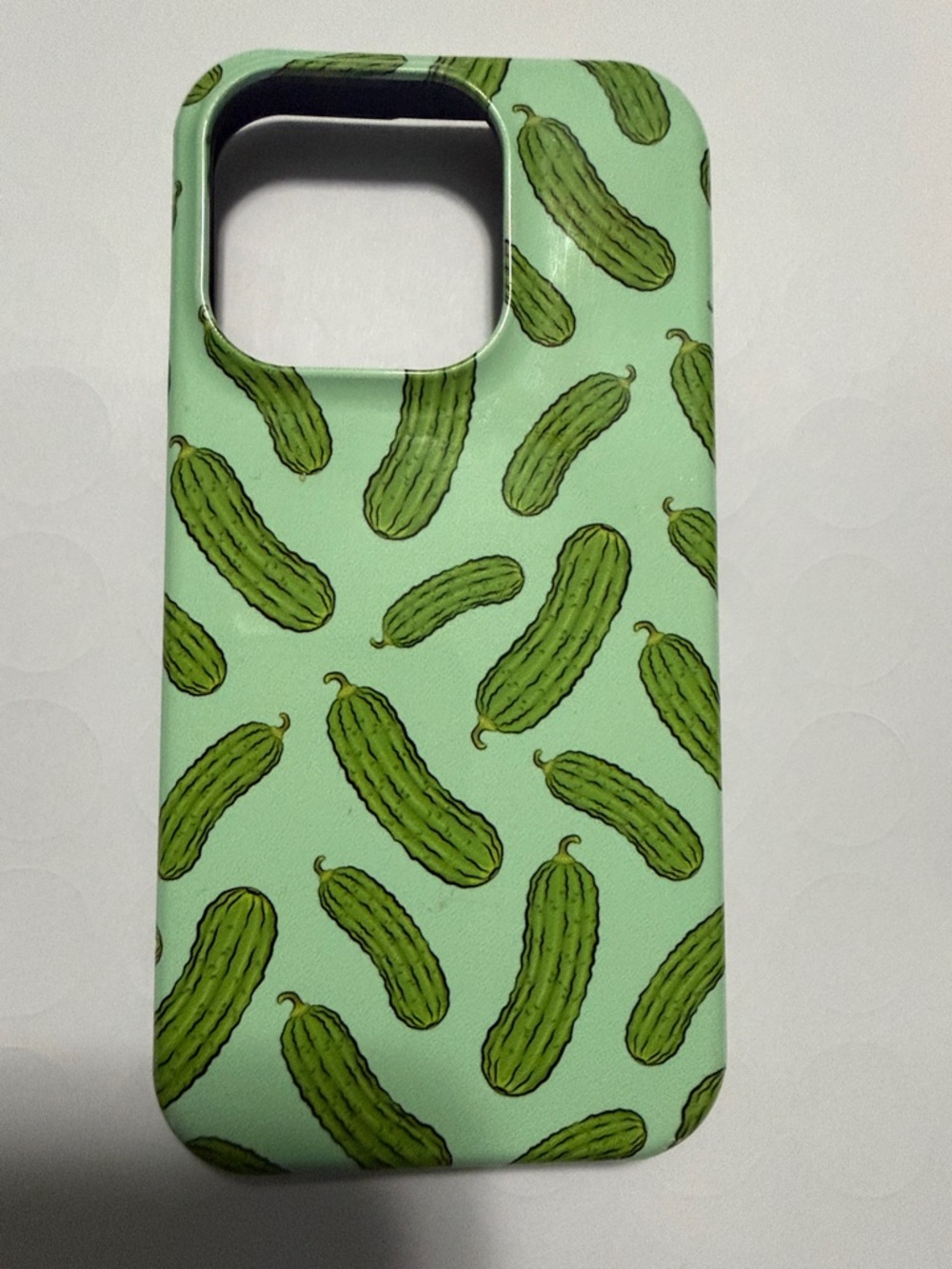 💐 Custom Green Pickle iPhone 15 Pro case - 💐3 for $30💐